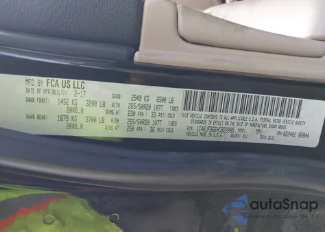 2017 Jeep Grand Cherokee Limited 4X4 z USA, uszkodzony, nr VIN 1C4RJFBG6HC822085